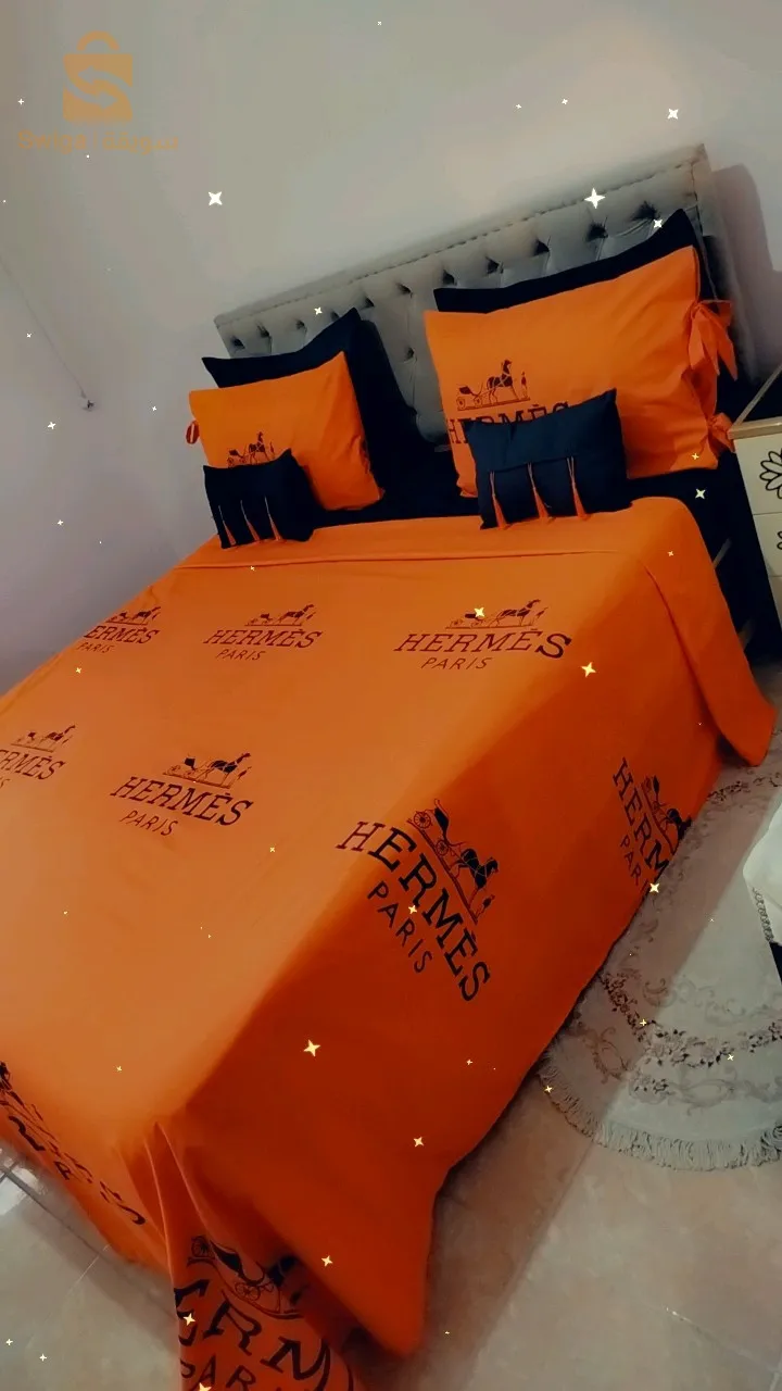parure de drap 6 pièce HERMES bon prix