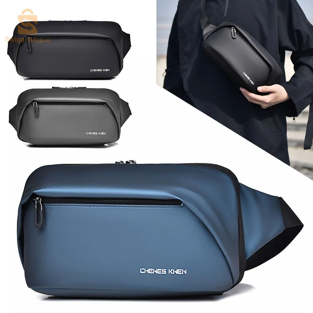 التوصيل متوفر 58 ولاية للطلب التواصل على الخاص PreviousNextChewes Sac de poitrine décontracté pour hommes avec bandoulière LX064 NOIR / BLEU