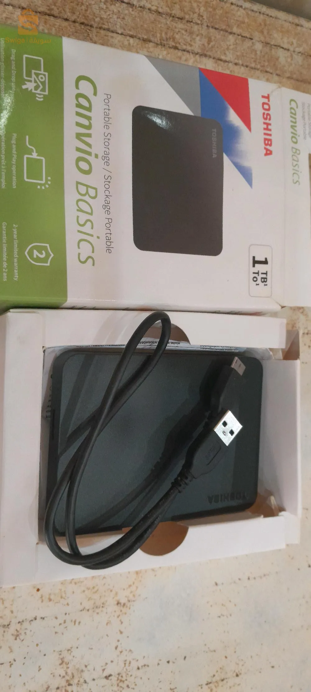 stockage portable TOSHIBA  1 TB