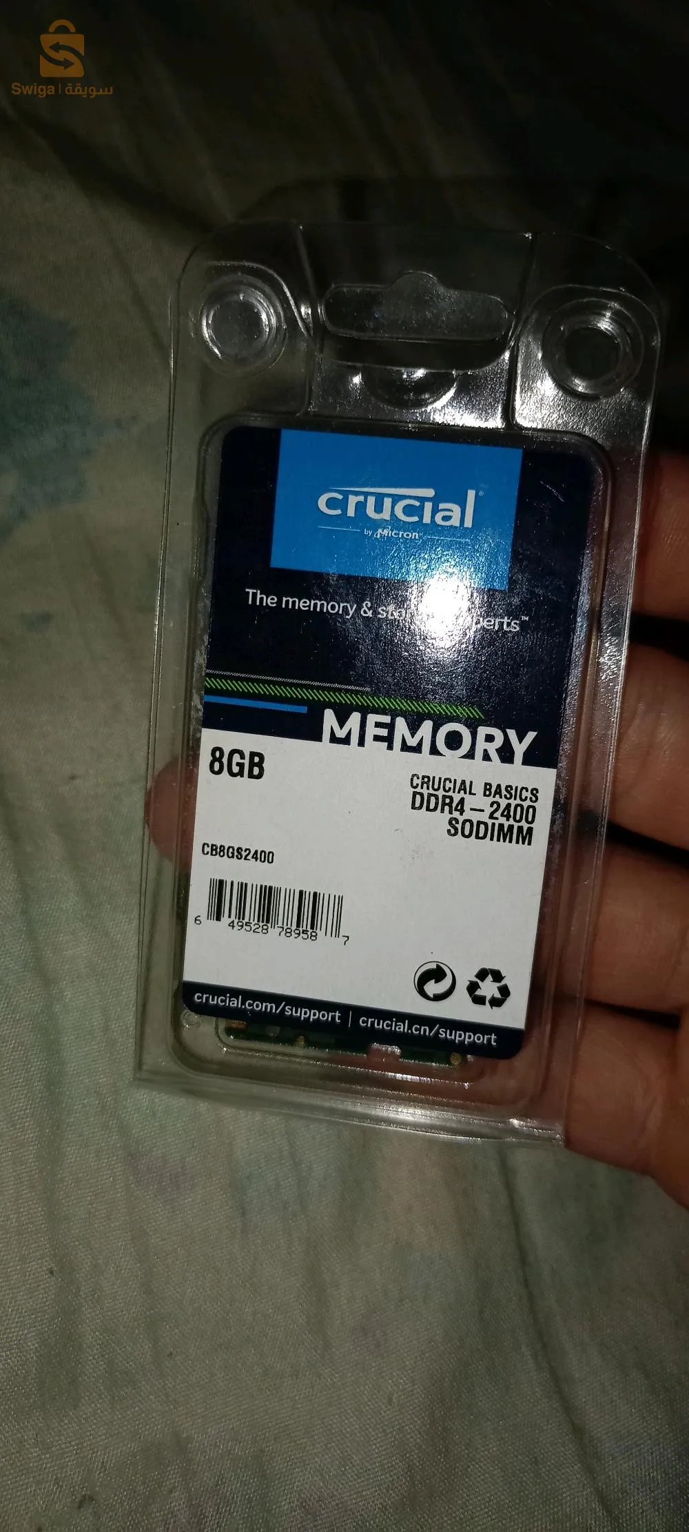 Crucial 8GB DDR4 2666MHz SODIMM LAPTOP