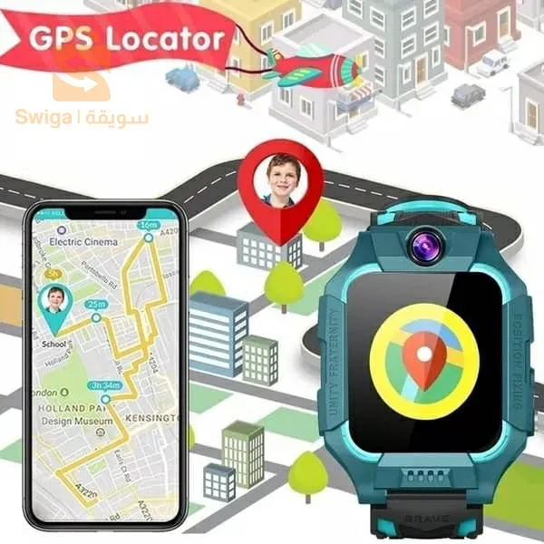 ساعة ذكية للأطفال، متتبع الموقع، SOS Call، IP67، كاميرا مقاومة للماء