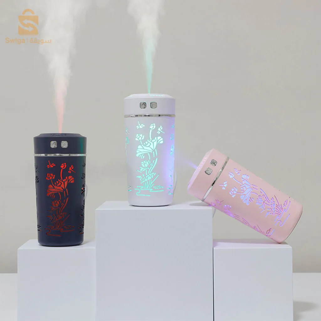 مصباح بالوان متعددة و بخاخ روائح