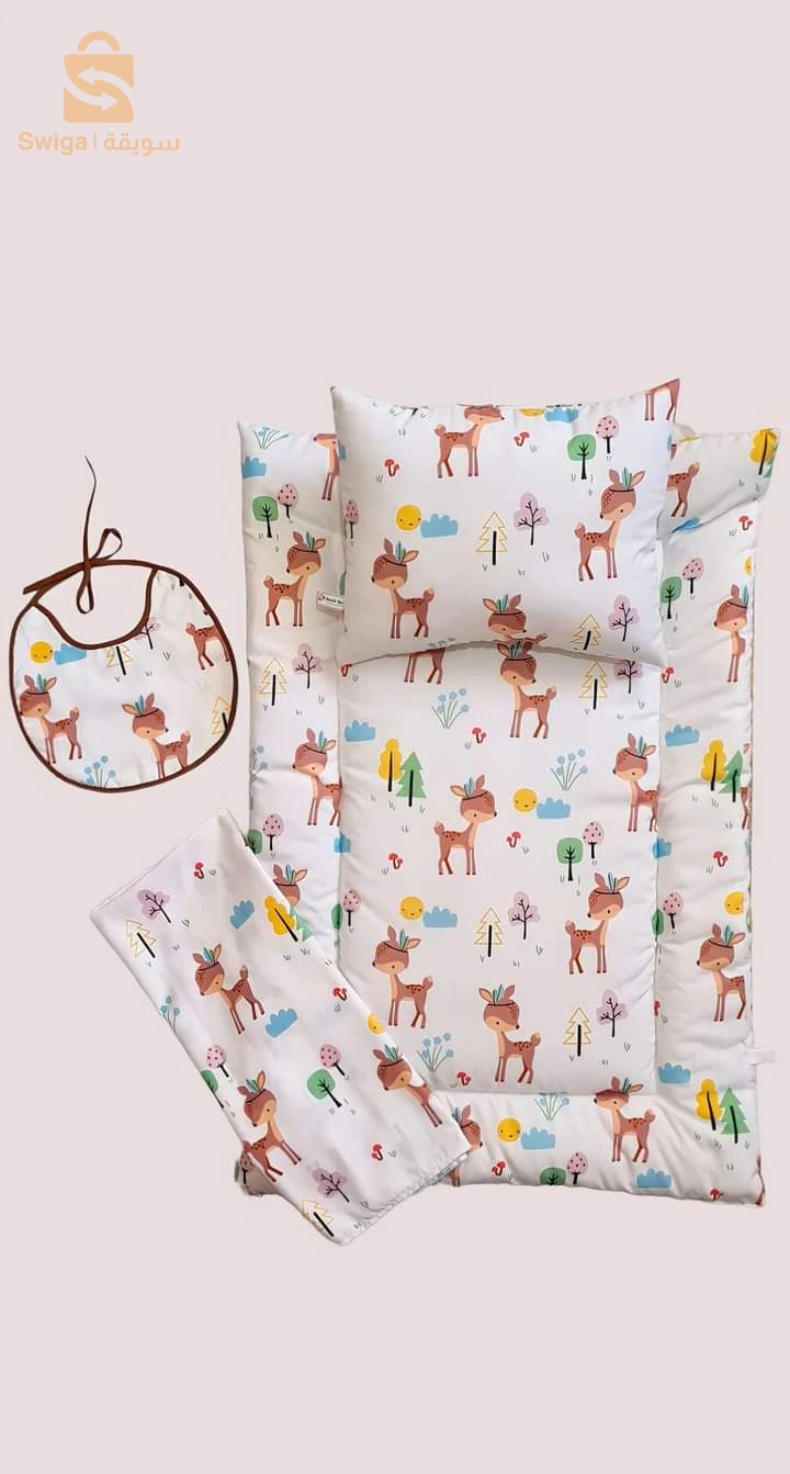 مجموعة جديدة 🦌🌲🌞 تتكون من أربع قطع، قماش نوعية رفيعة لراحة أطفالكم

#trousseau #bébé