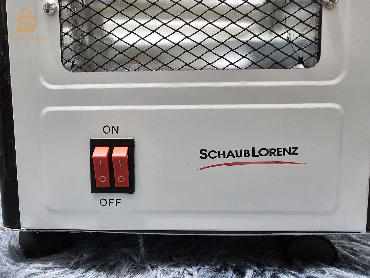 Chauffage Soufflant 2000 W, 360 Degrés, Électrique Eco, Faible Consommation avec 5 Poignées, 5 Modes (400 W-2000 W) - Blanc