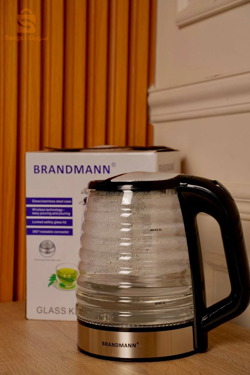 Bouilloire en verre lumineux