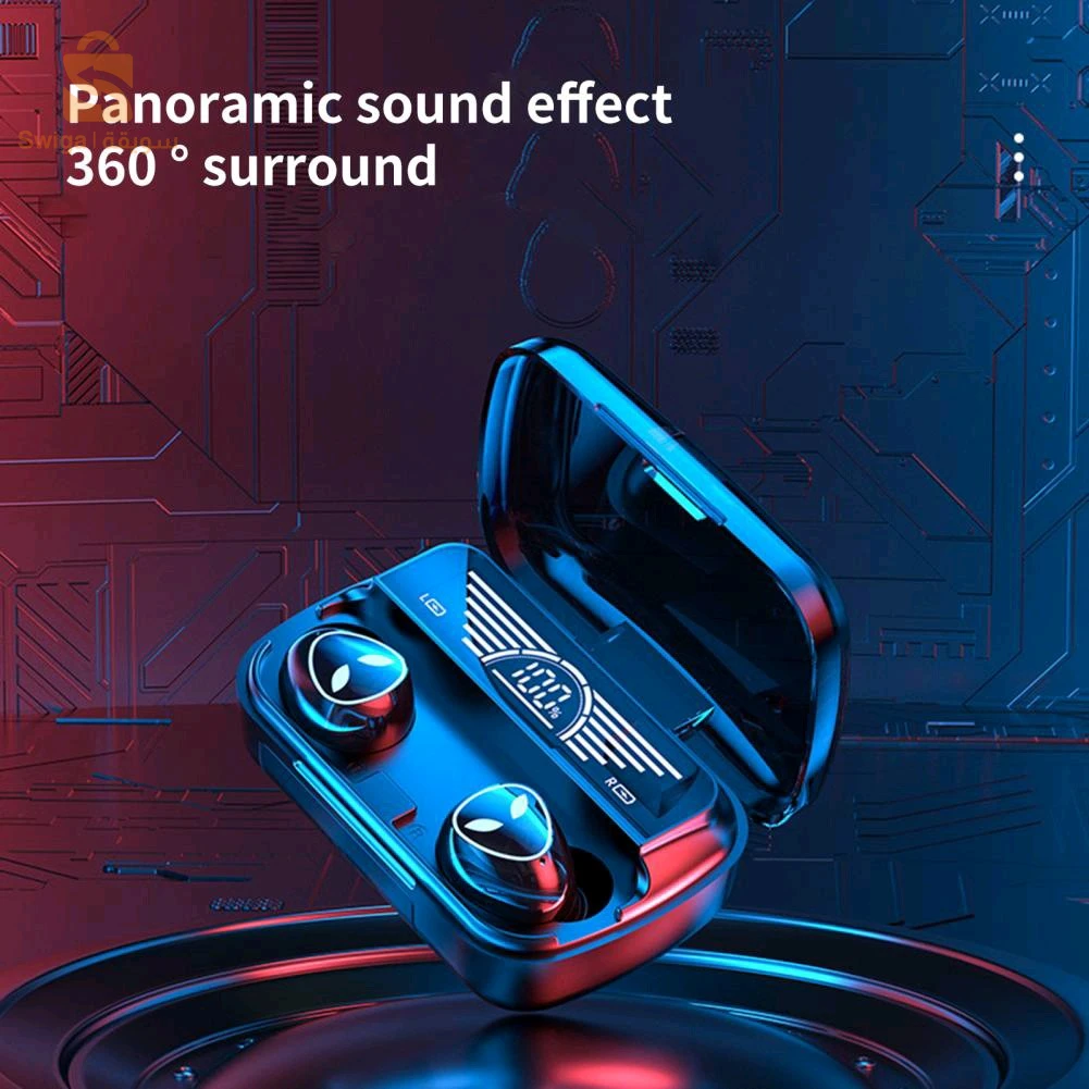 M20 Earbuds V5.3 Bluetooth Sans Fil et Power-Bank de Charge IPX7