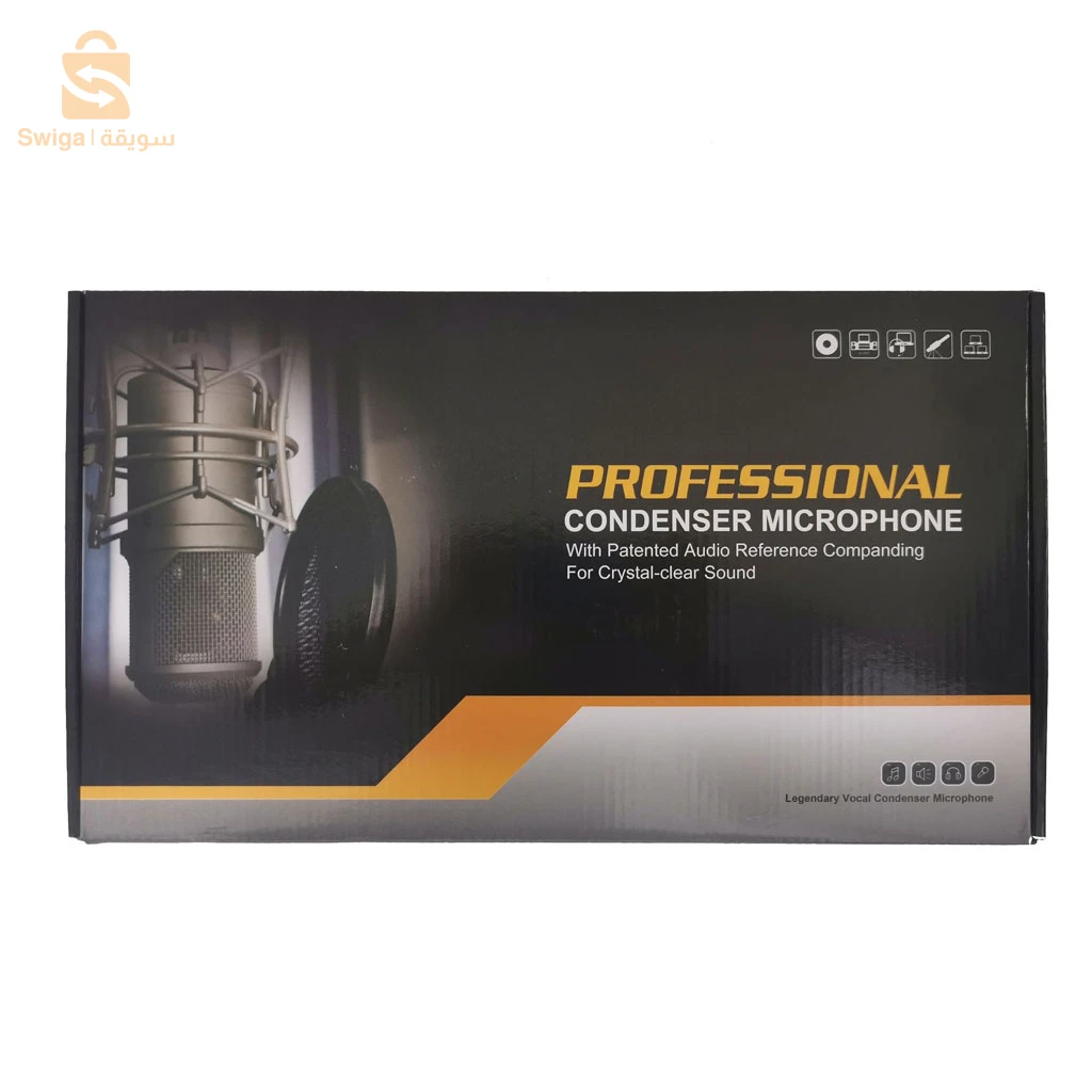 Kits de Microphone BM800 avec Carte Son en Direct, Bras de Suspension en Ciseaux, Support Antichoc et Filtre Anti-Pop