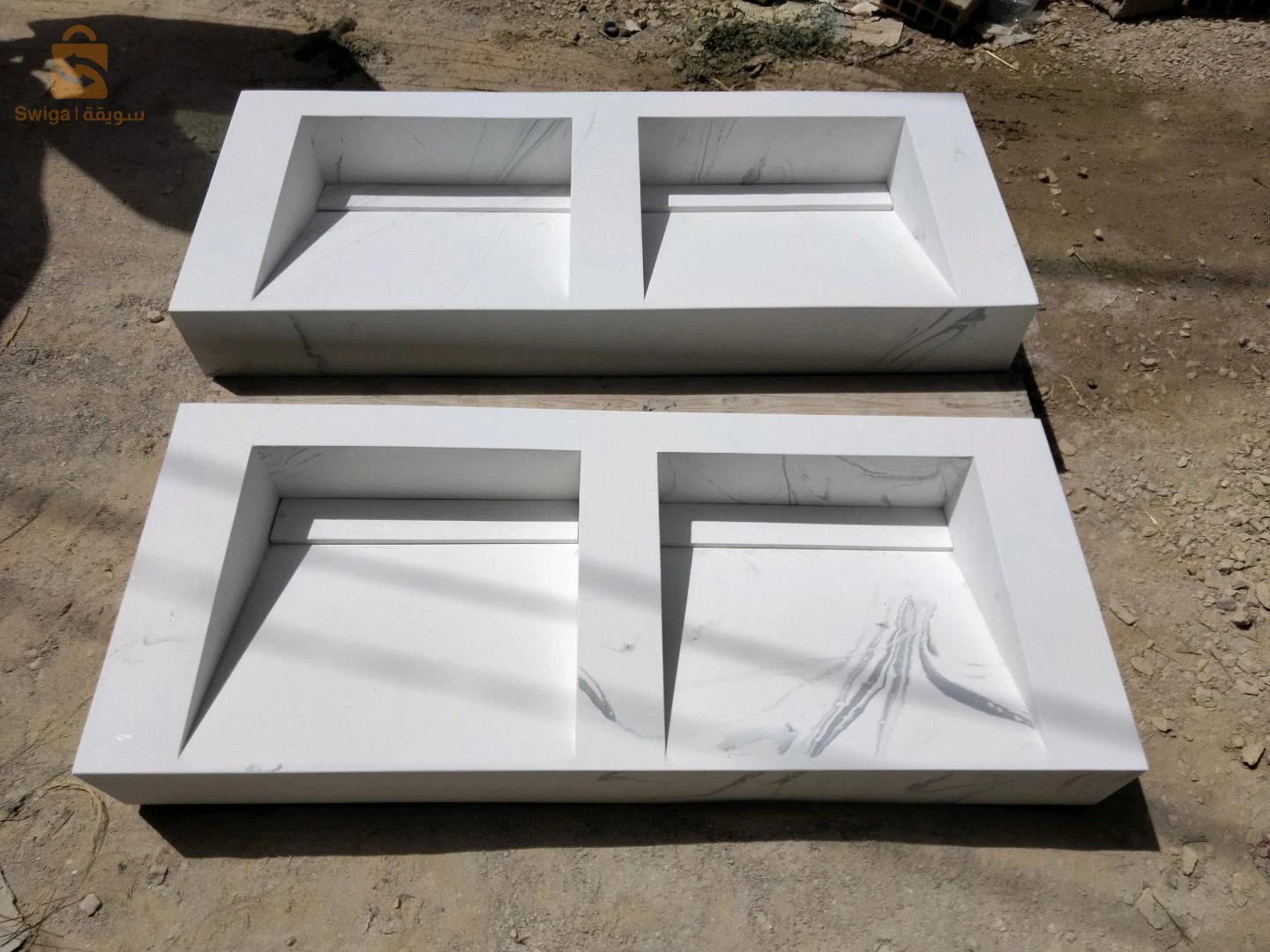 vasque salle de bain lavabo et receveur de douch / sur mesure en corian / solid surface / oshung brand