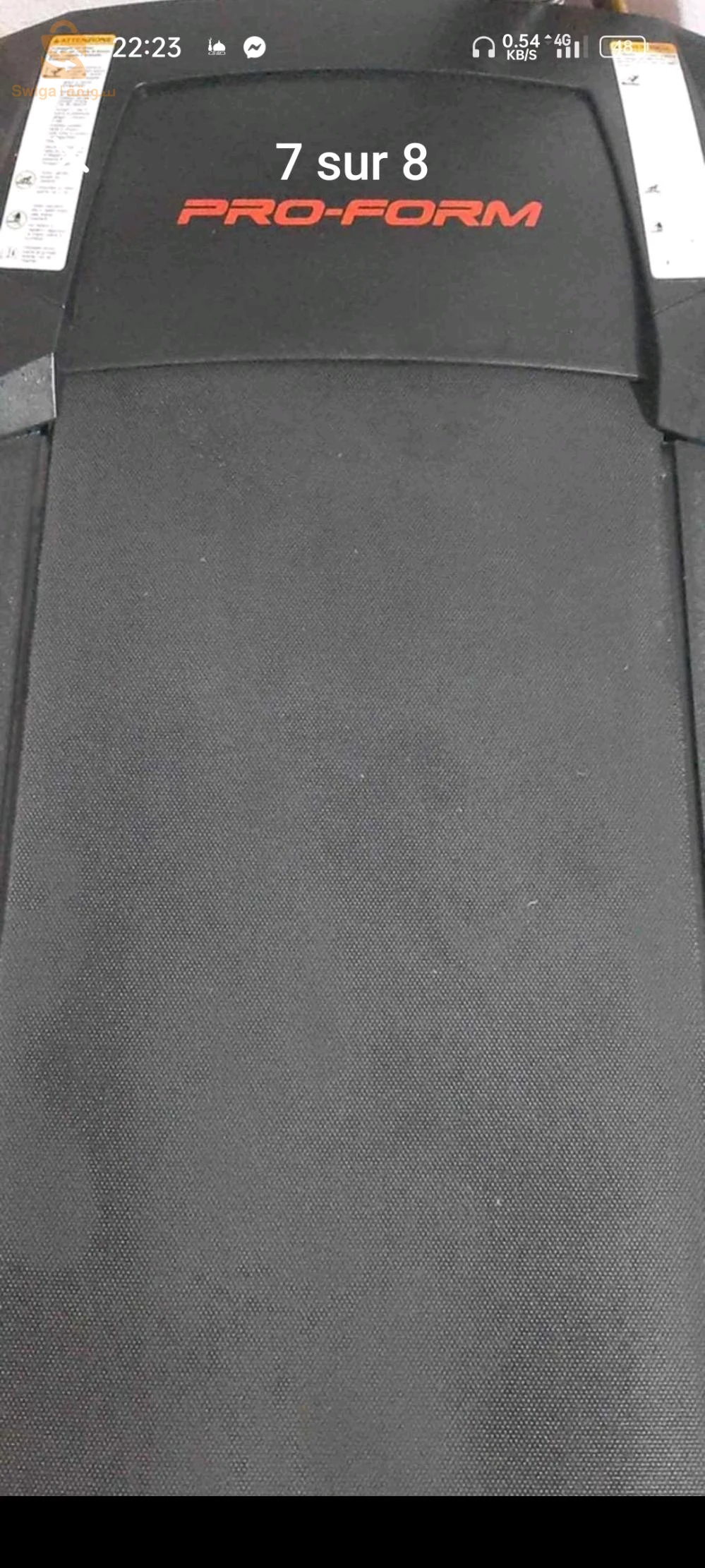 Tapis roulant Proform original USE 🇺🇸🇺🇸🇺🇸
جامي مشا جديد 
يستحمل حتى 120 كغ
06.99.12.79.13