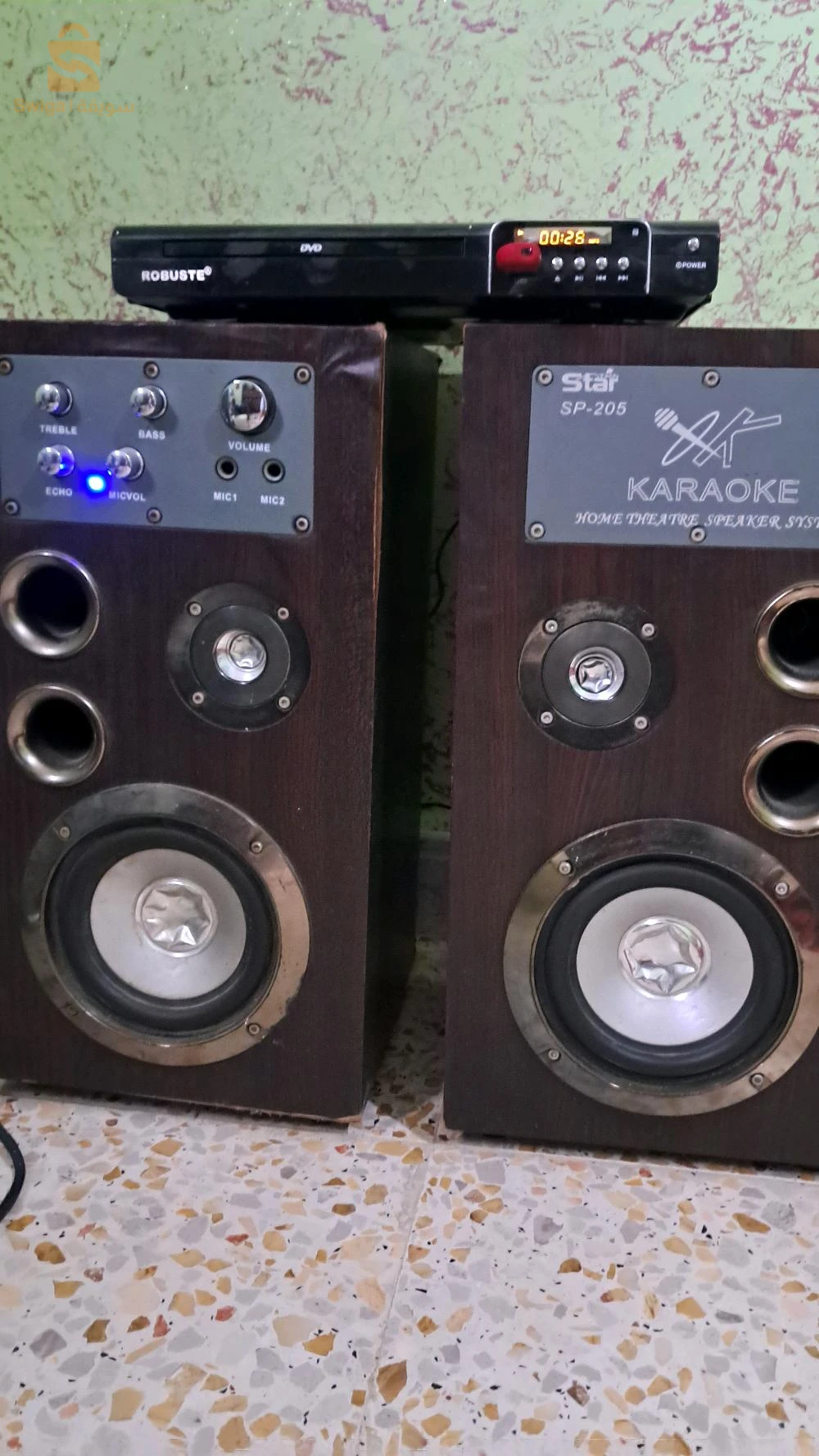 ampli double boomer + dvd robuste