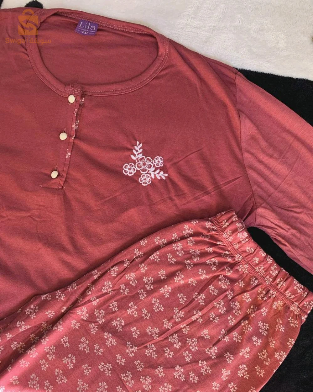 Pyjama coton 🌺 tussu hayl 
Les taille : m l xl xxl  
Livraison disponible 58 wilaya