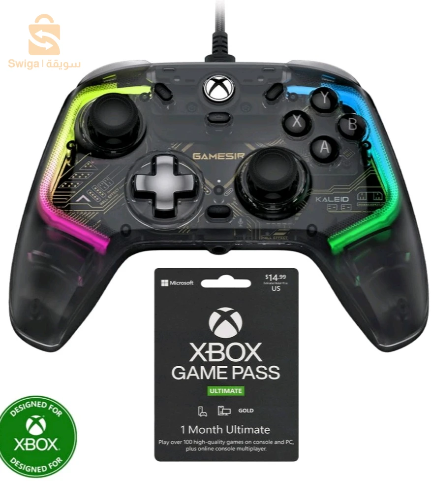 Manette filaire GameSir Kaleid pour Xbox Series X|S, Xbox One, Windows 10/11 et Steam