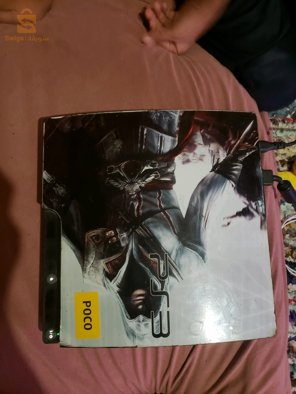 ps3 slim flashi 
بلاي ستيشن 3 سليم
hdm ميمشيش 
تمشي AV 
سعة التخزين 111 جيغا 
منات صون فيل 
معمرة ليجو مفلاشية
bon prix