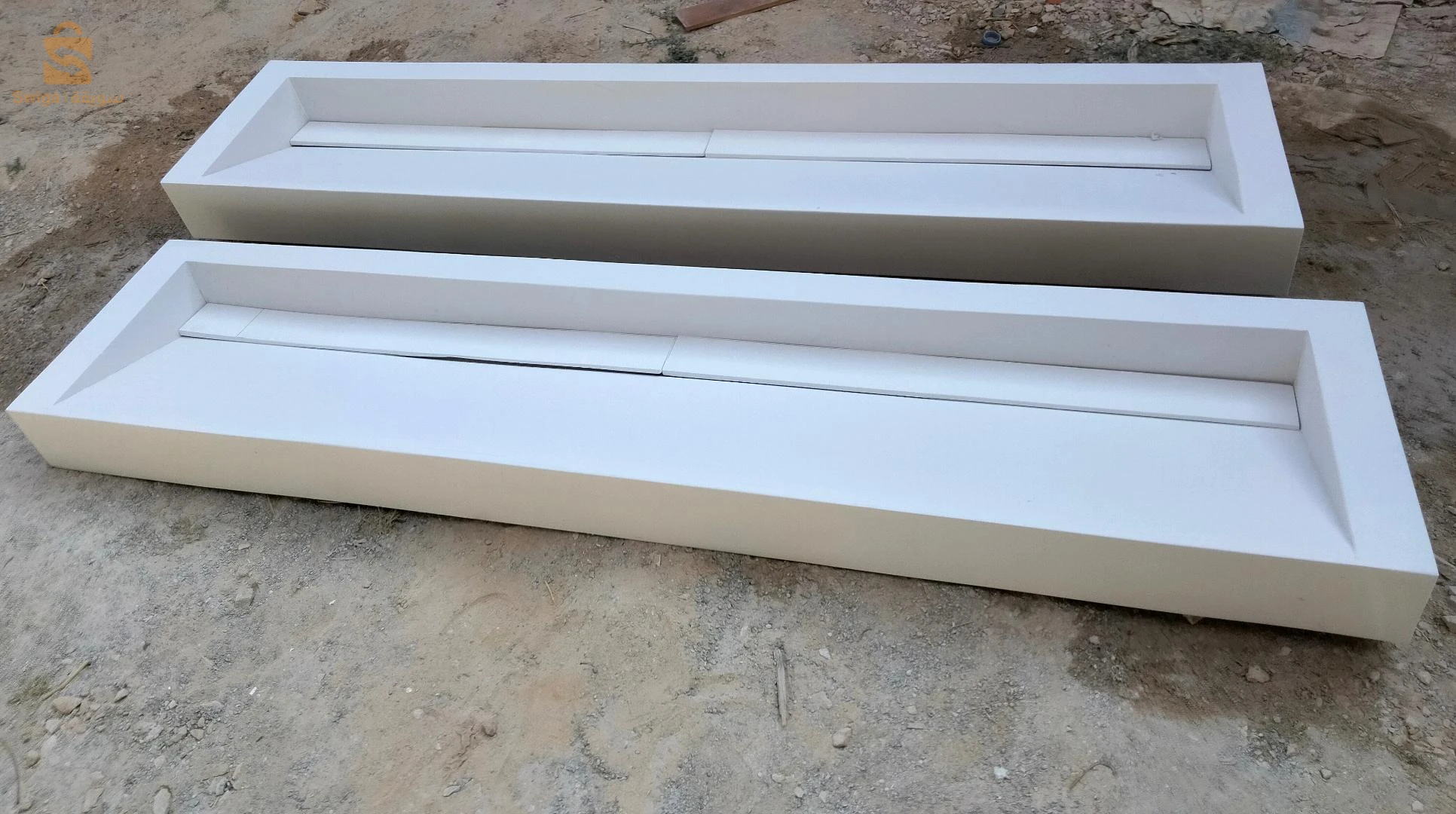 vasque salle de bain lavabo et receveur de douch / sur mesure en corian / solid surface / oshung brand