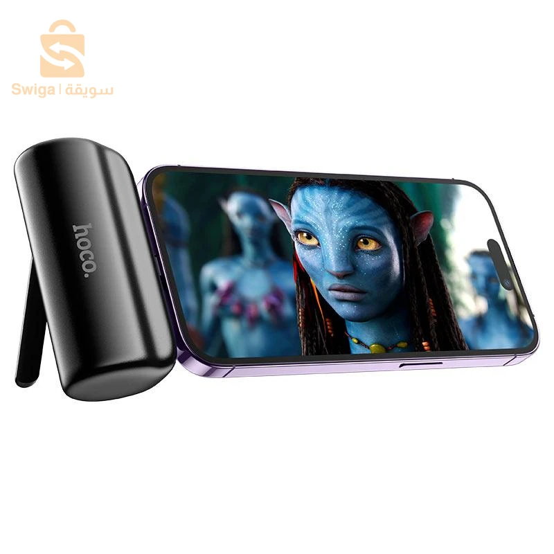 Mini Power Bank Original Hoco J106 5000mAh lightning avec support