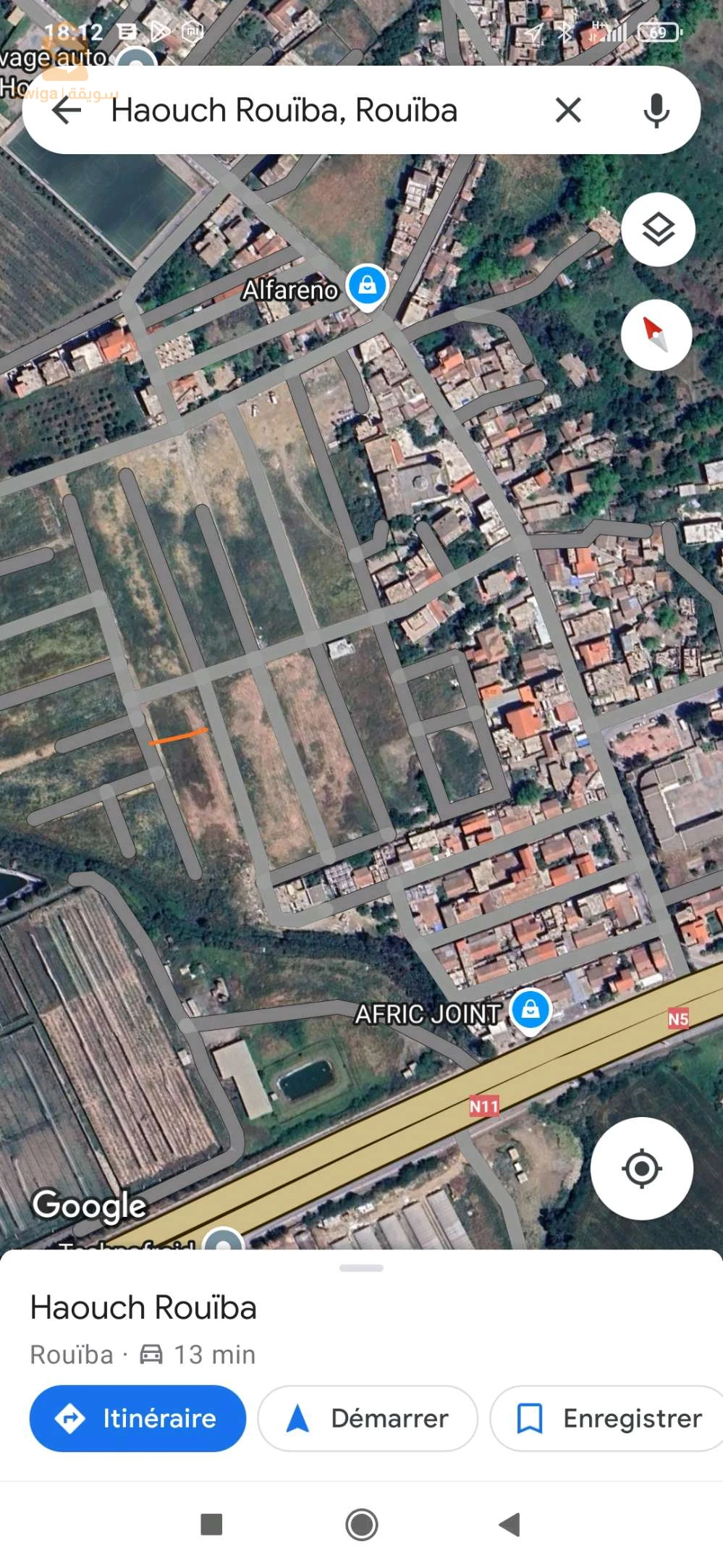 حوش الرويبة (طريق الوطنى إتجاه الطار)