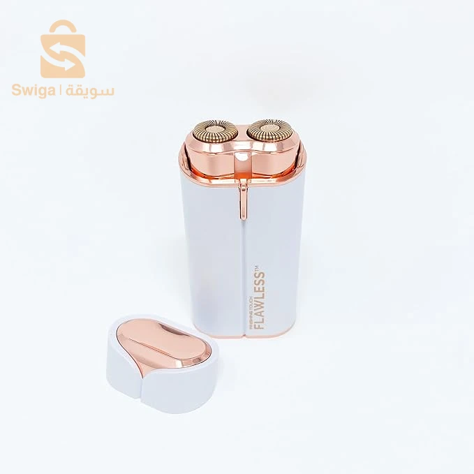 Rasoir électrique indolore avec lumière LED pour épilation instantanée du menton/lèvre supérieure
