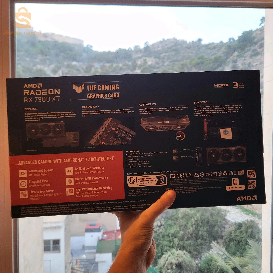 carte graphique Asus TUF Gaming AMD Radeon RX 7900 XT OC 20GB GDDR6 sous blister
