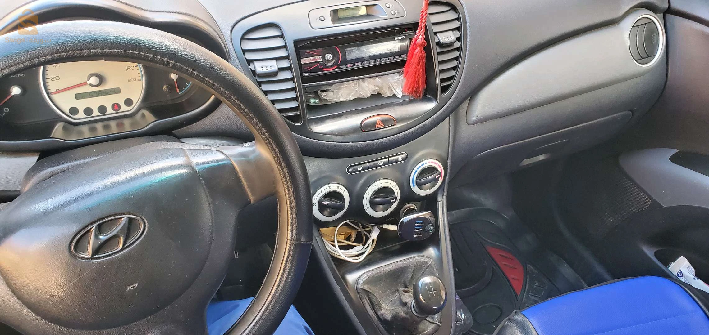 i10 فيها حزام على برى على لبيبان برك كلش نظيف وفيها نقرة صغيرة فرونجرو 0672101784