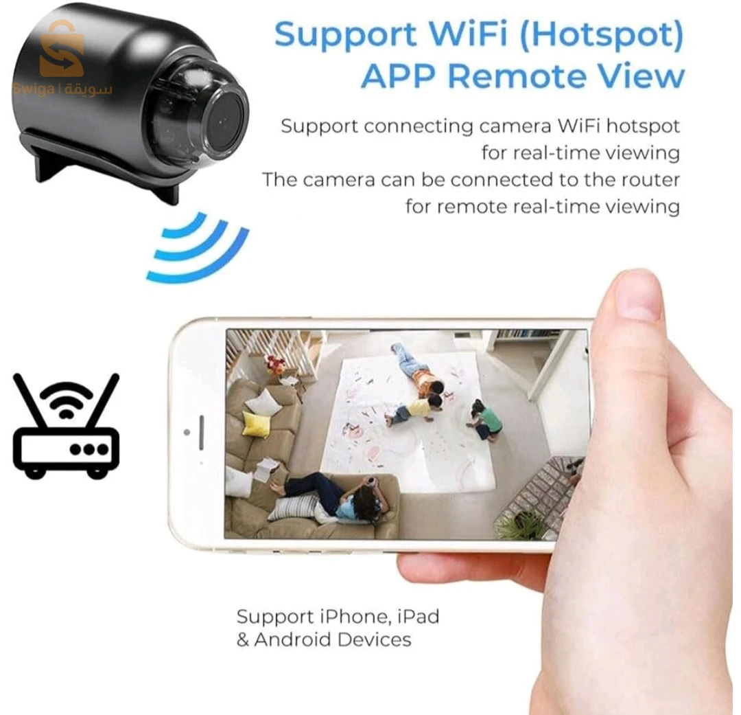 surveillance Wifi 1080P HD-كاميرا مراقبة صغيرة Wifi 1080P HD