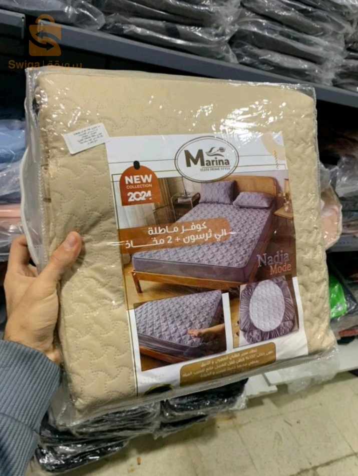 Drap Housse Protection de Matelas en Coton épaissi matelassé