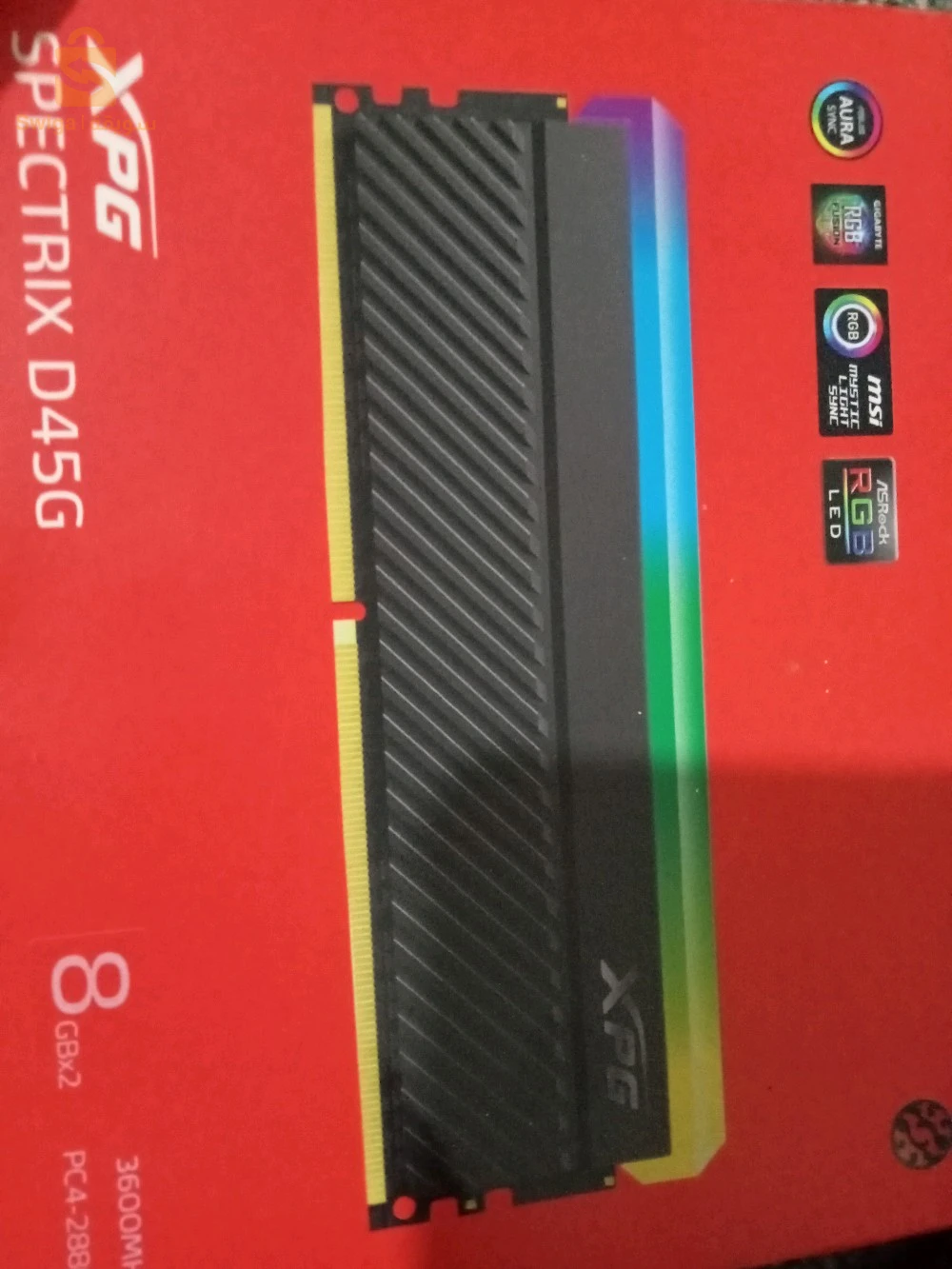 SLM ram DDR4 Adata RGB 8go 3600 Hz