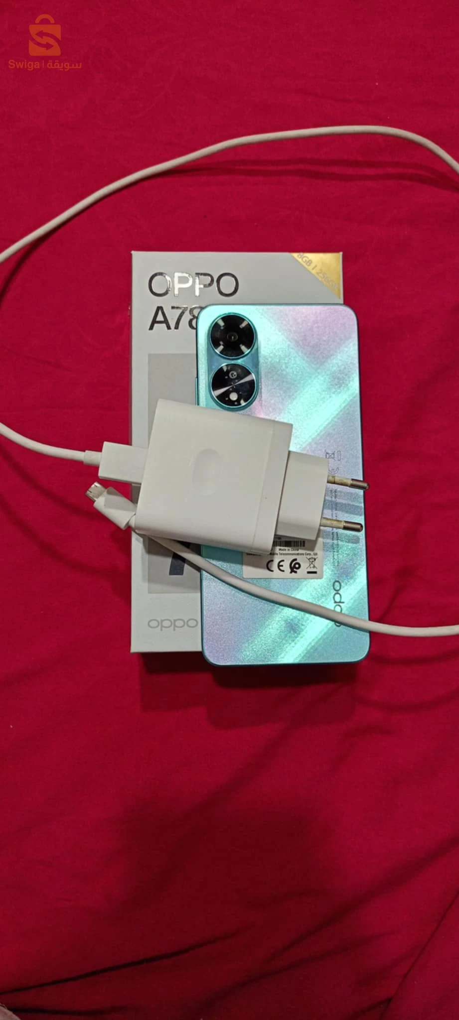 OPPO A 78,8+8 ram, stockage 265g, camera arrière 50miga pexel, batterie 5000