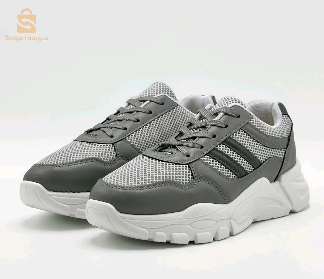 Chaussure streetwear casual confortable semelle absorbante au chocs - GRIS