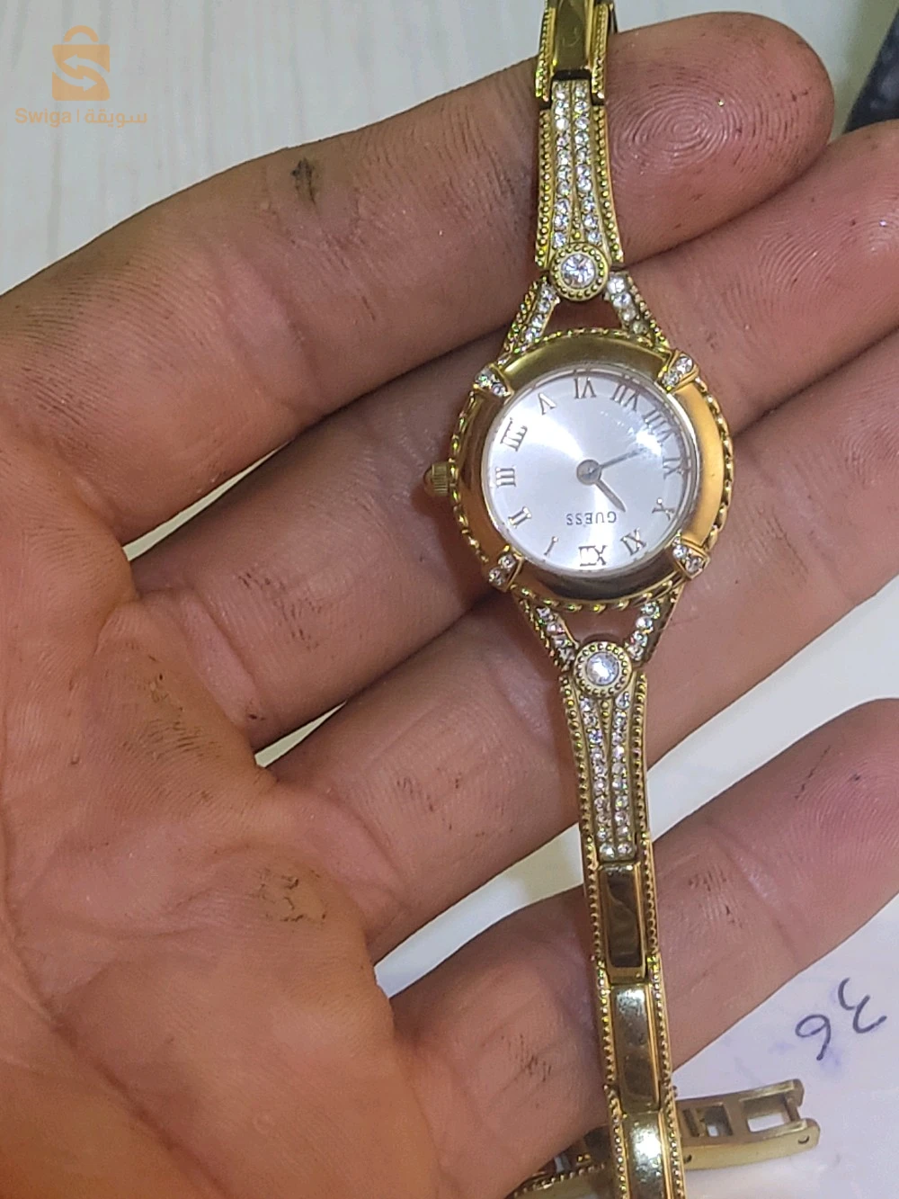 Guess - U0135L2-Montre analogique dorée