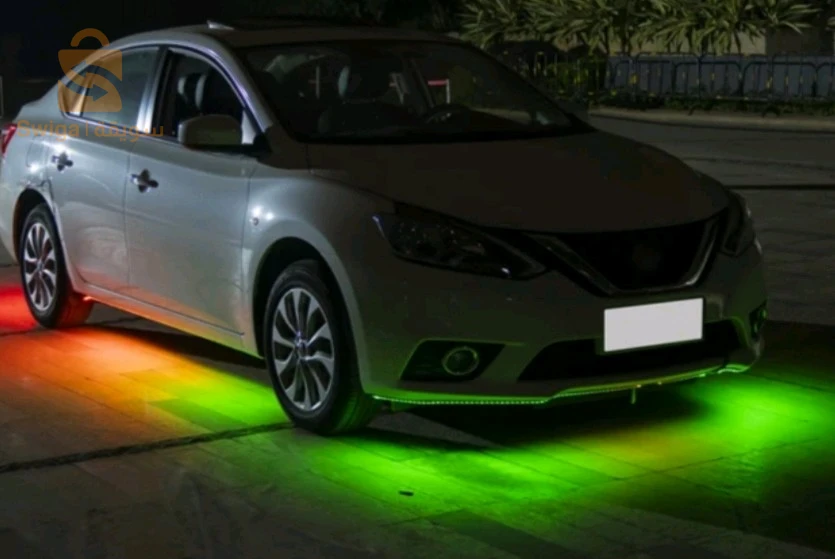 App Smart Bande lumineuse Neon RGB de chassis avec capteur de son Underglow pour voiture 12V