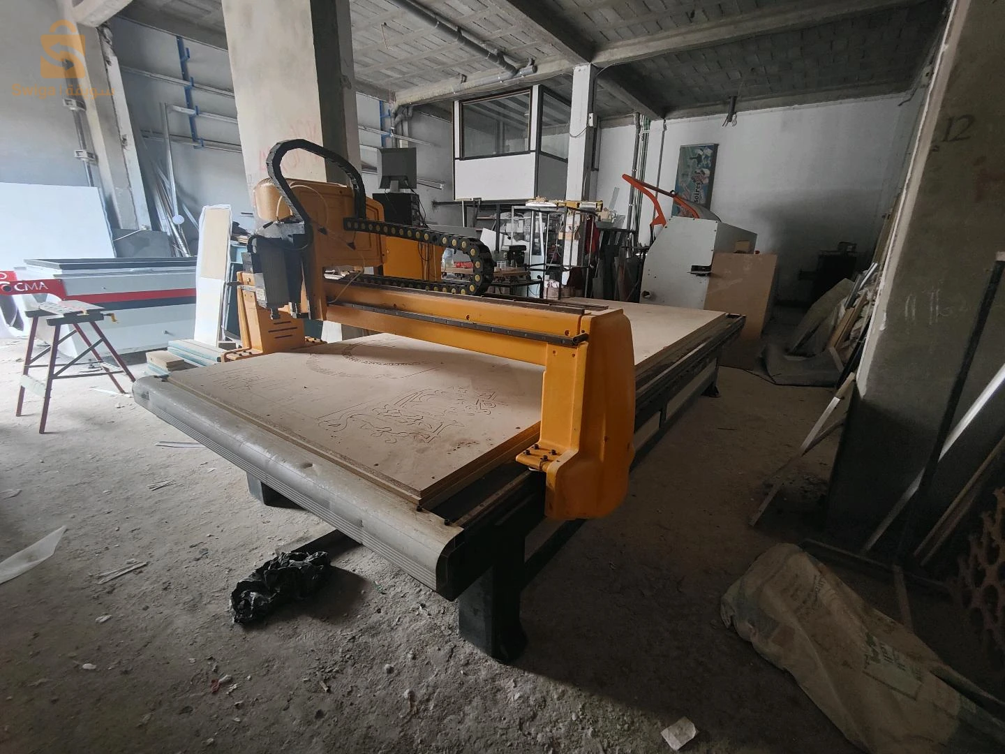 presse munbrane vaccum CMA CNC 180*400 plaqueuse de cham 5 opération