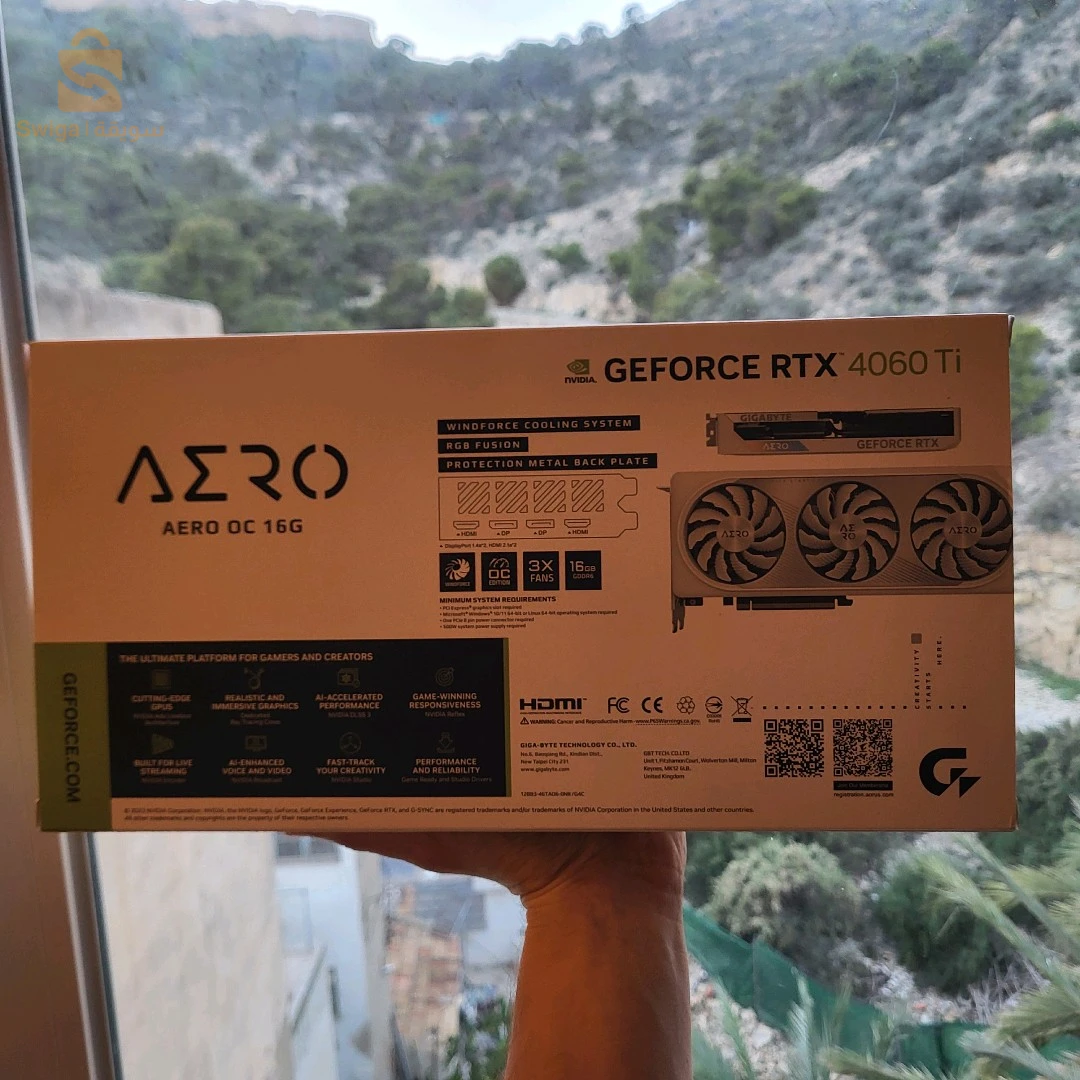 carte graphique Gigabyte NVIDIA GeForce RTX 4060 Ti AERO OC 16GB GDDR6 jamais utilisé