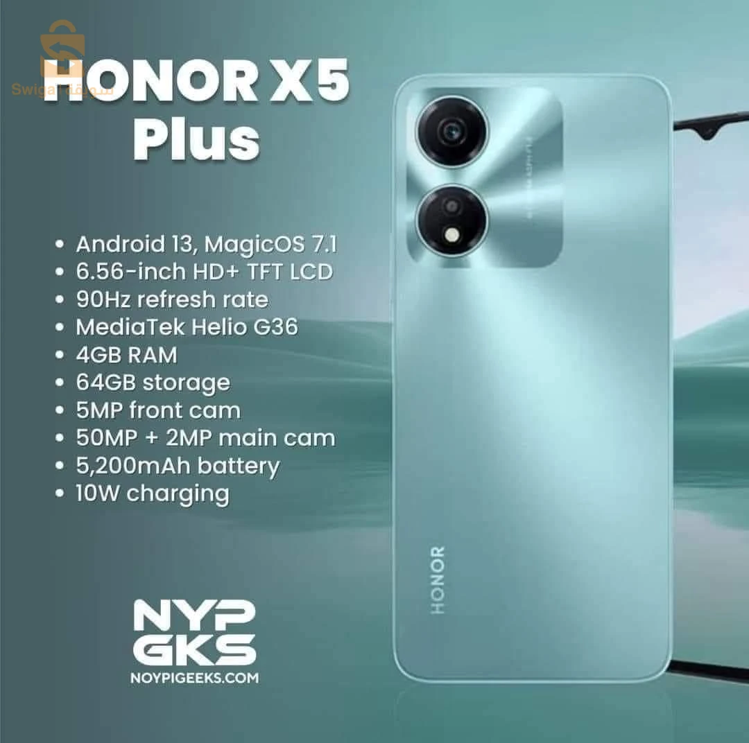 Telephone honor X5 plus