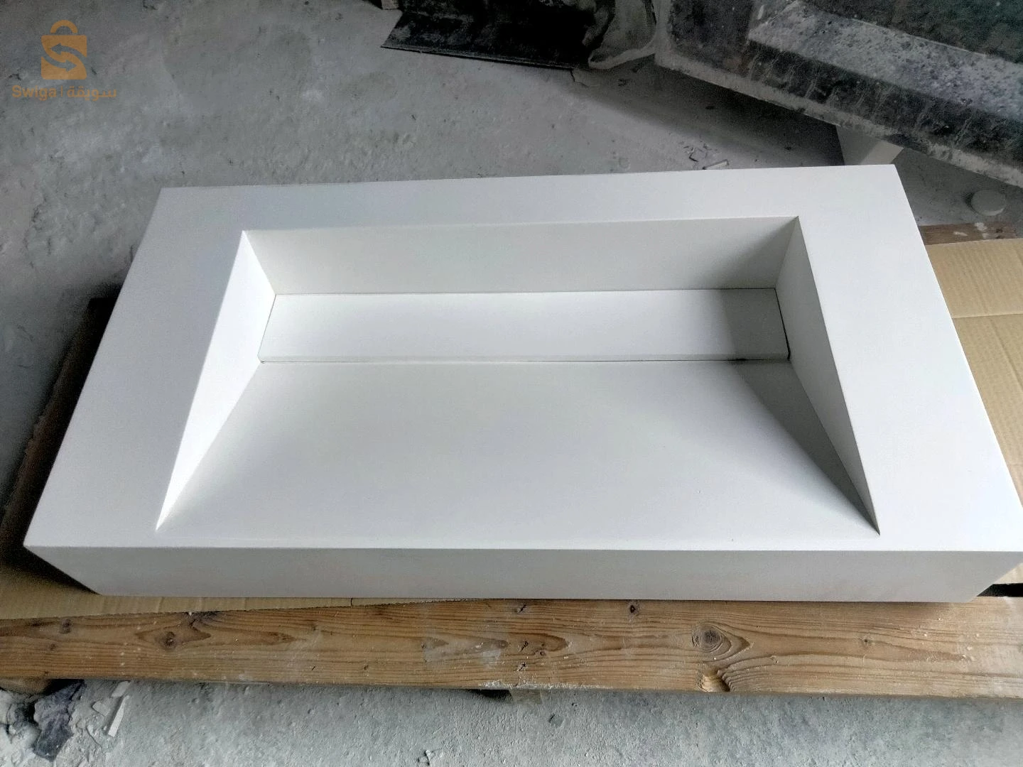 vasque salle de bain lavabo et receveur de douch / sur mesure en corian / solid surface / oshung brand