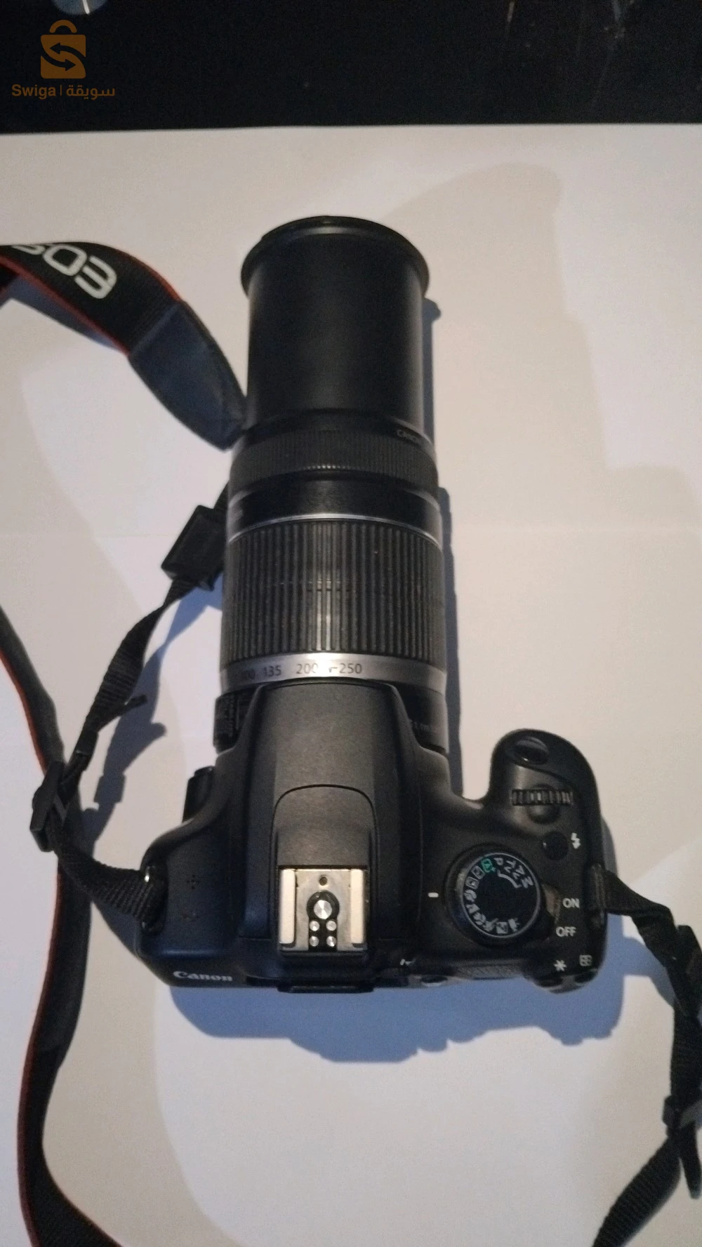 canon 1200 d 9k clik eta 9/10 +objective 55 -250 mm stm + batry original+chargeur original