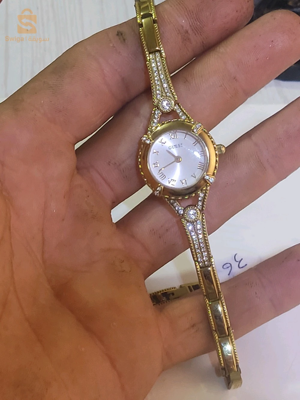 Guess - U0135L2-Montre analogique dorée