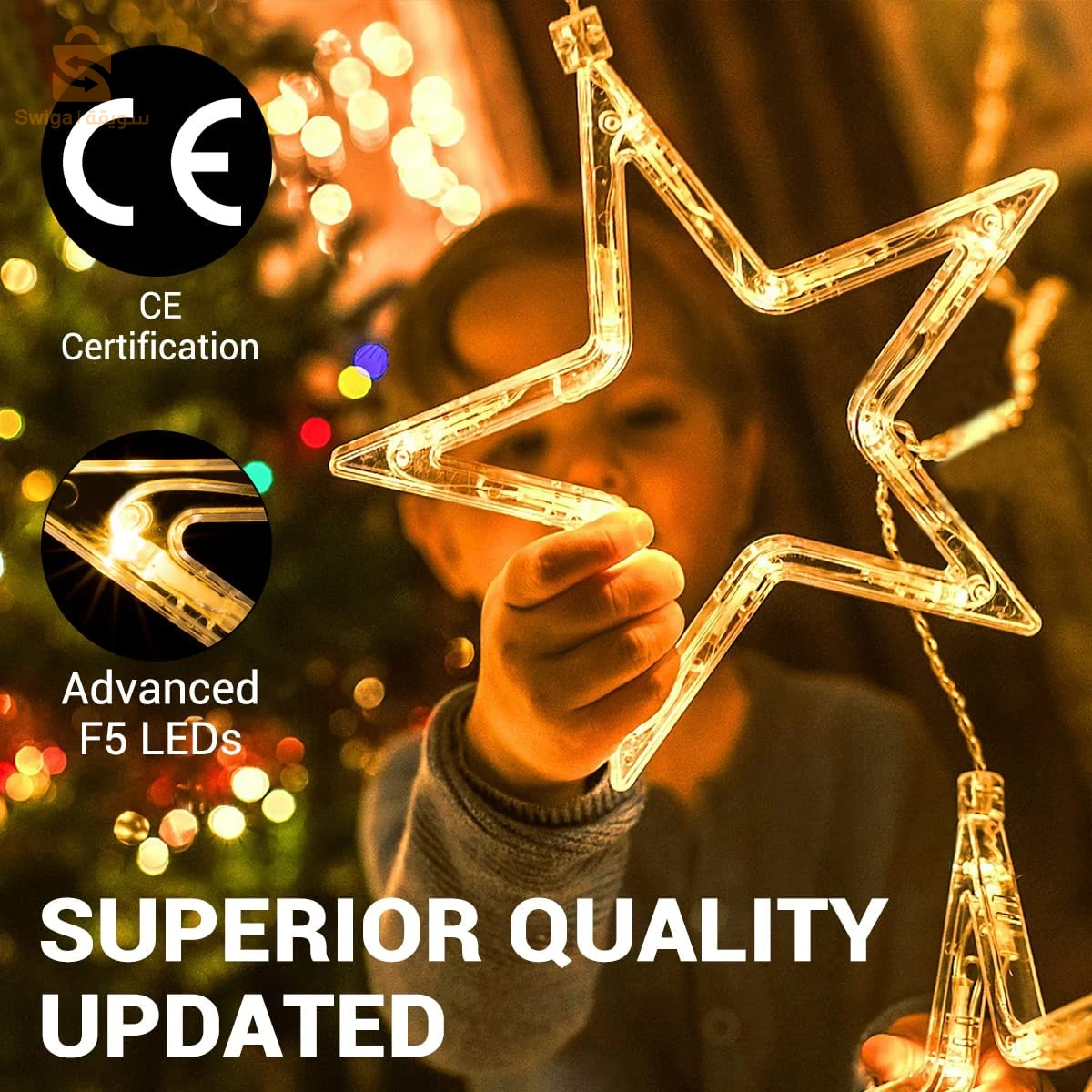 Guirlande lumineuse étanche LED décor pour salle, maison, fête de mariage, fenêtre