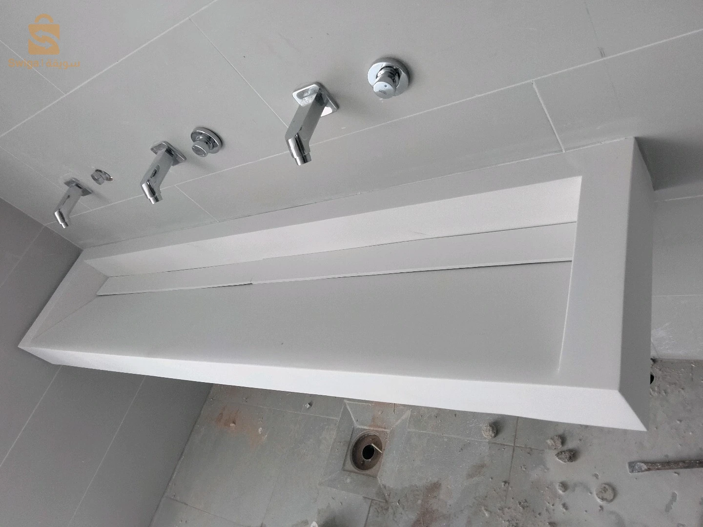vasque salle de bain lavabo et receveur de douch / sur mesure en corian / solid surface / oshung brand