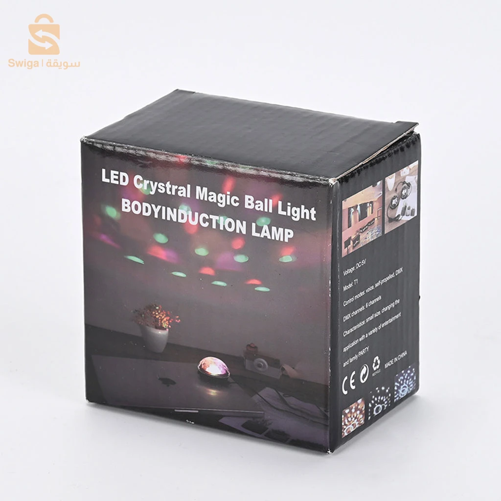 كرة بلورية مضيئة بـ 6 ألوان - تأثير سحري