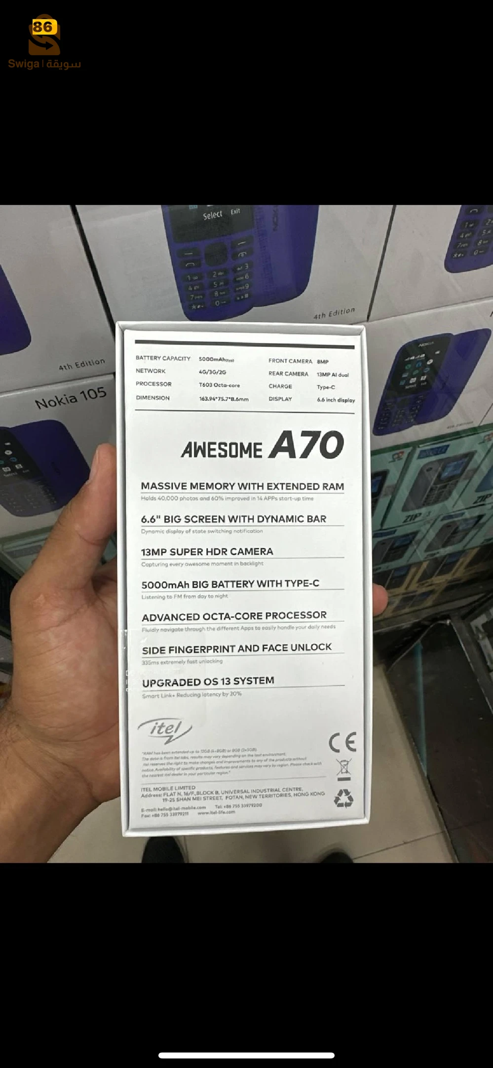 Smartphone awesome a70 original