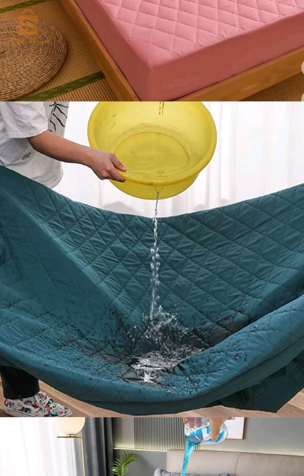 Drap Housse Protection de Matelas en Coton épaissi matelassé