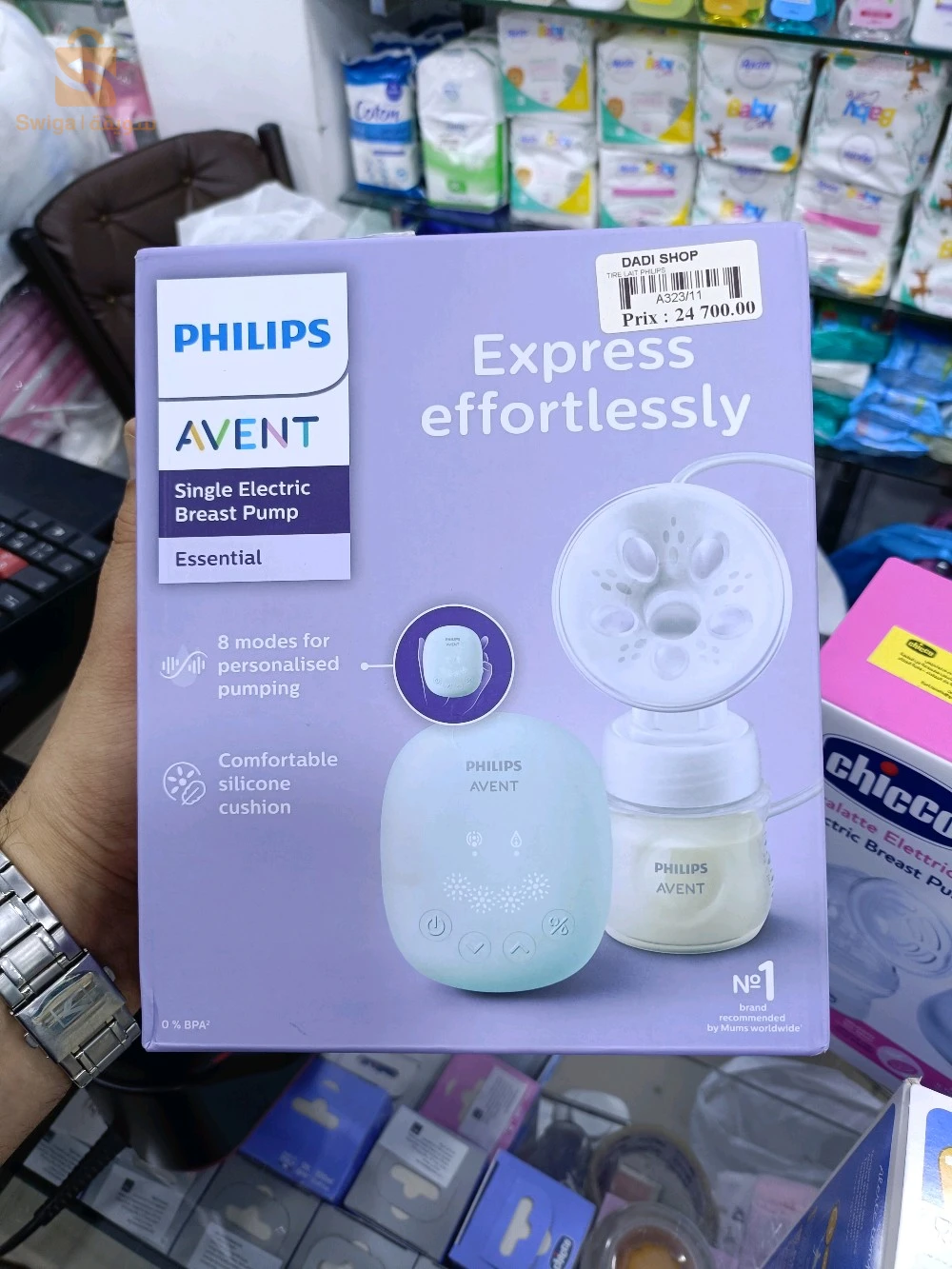 Tire lait electrique portatif Philips avent European Denmark