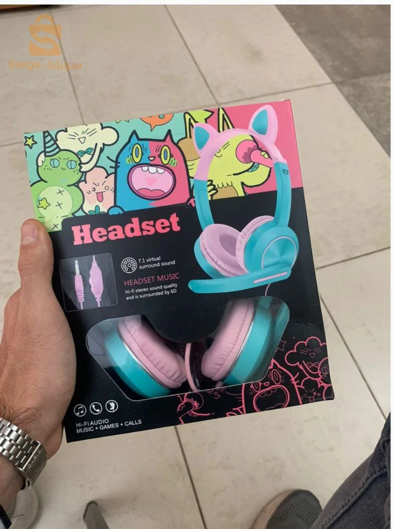Casque Oreilles de chat Bluetooth
