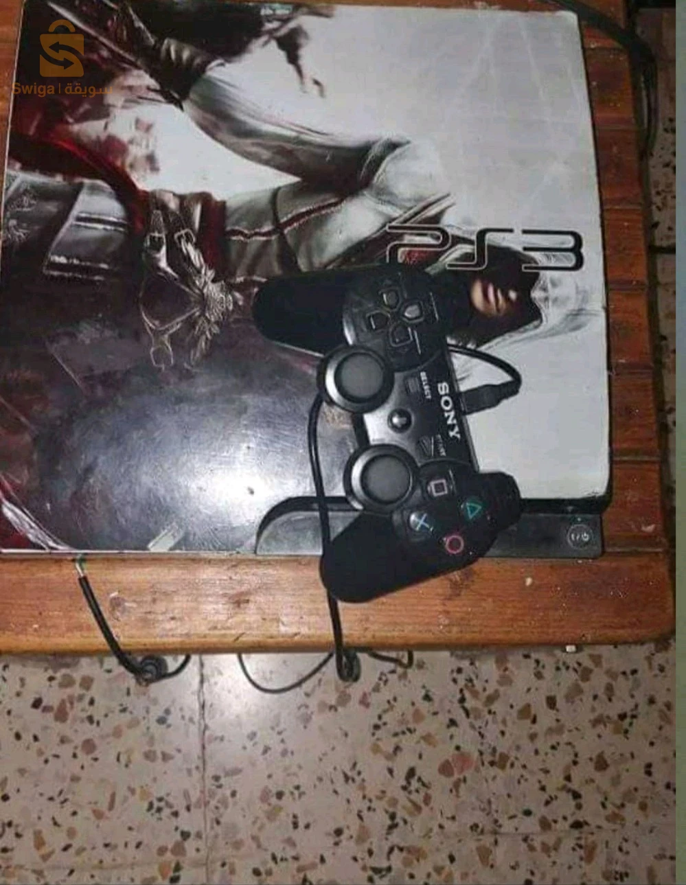 ps3 slim flashi 
بلاي ستيشن 3 سليم
hdm ميمشيش 
تمشي AV 
سعة التخزين 111 جيغا 
منات صون فيل 
معمرة ليجو مفلاشية
bon prix