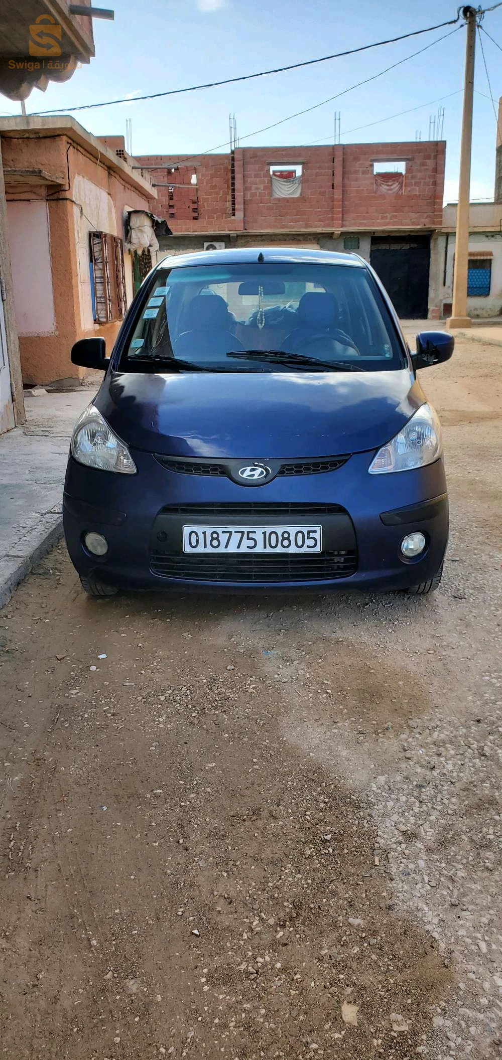 i10 فيها حزام على برى على لبيبان برك كلش نظيف وفيها نقرة صغيرة فرونجرو 0672101784