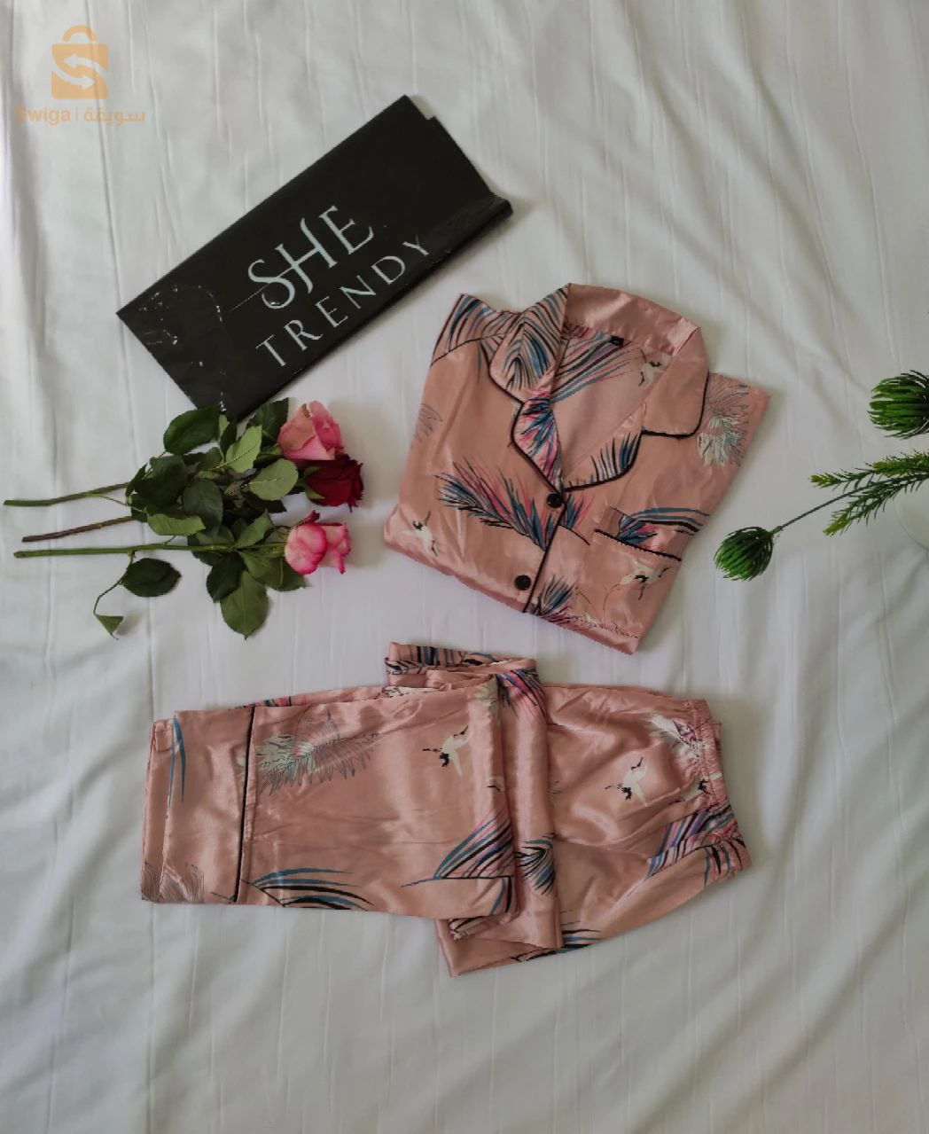 بيجاما ساتان SHEIN