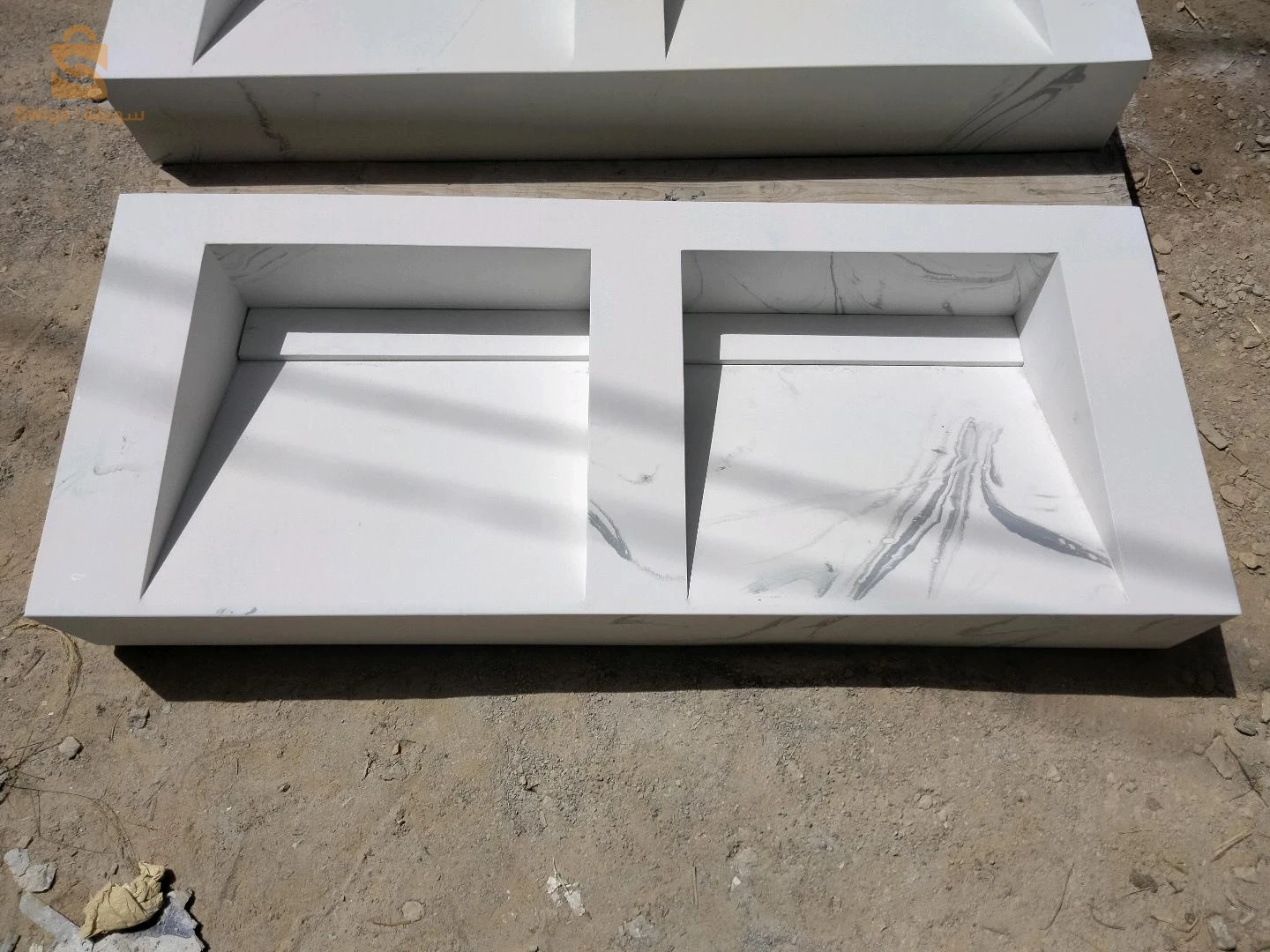 vasque salle de bain lavabo et receveur de douch / sur mesure en corian / solid surface / oshung brand