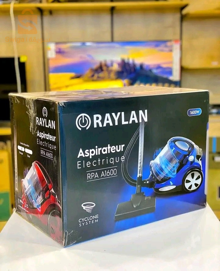 مكنسة كهربائية  ريلان 
Puissance 1600 watt
Alimentation : 220/240 V 50/60 Hz
Capacité de poussière : 4,0 L
Moteur en aluminium avec contrôle de vitesse
Fusible du thermostat
Fiche VDE de câble 5m
Tube télescopique en métal 50/82 cmX1
Tuyau plastique noir X1 : 1,5 m
Brosse en plastique X1
Buse 2en 1X1
Buse de crevice X1
Buse de canapé X1