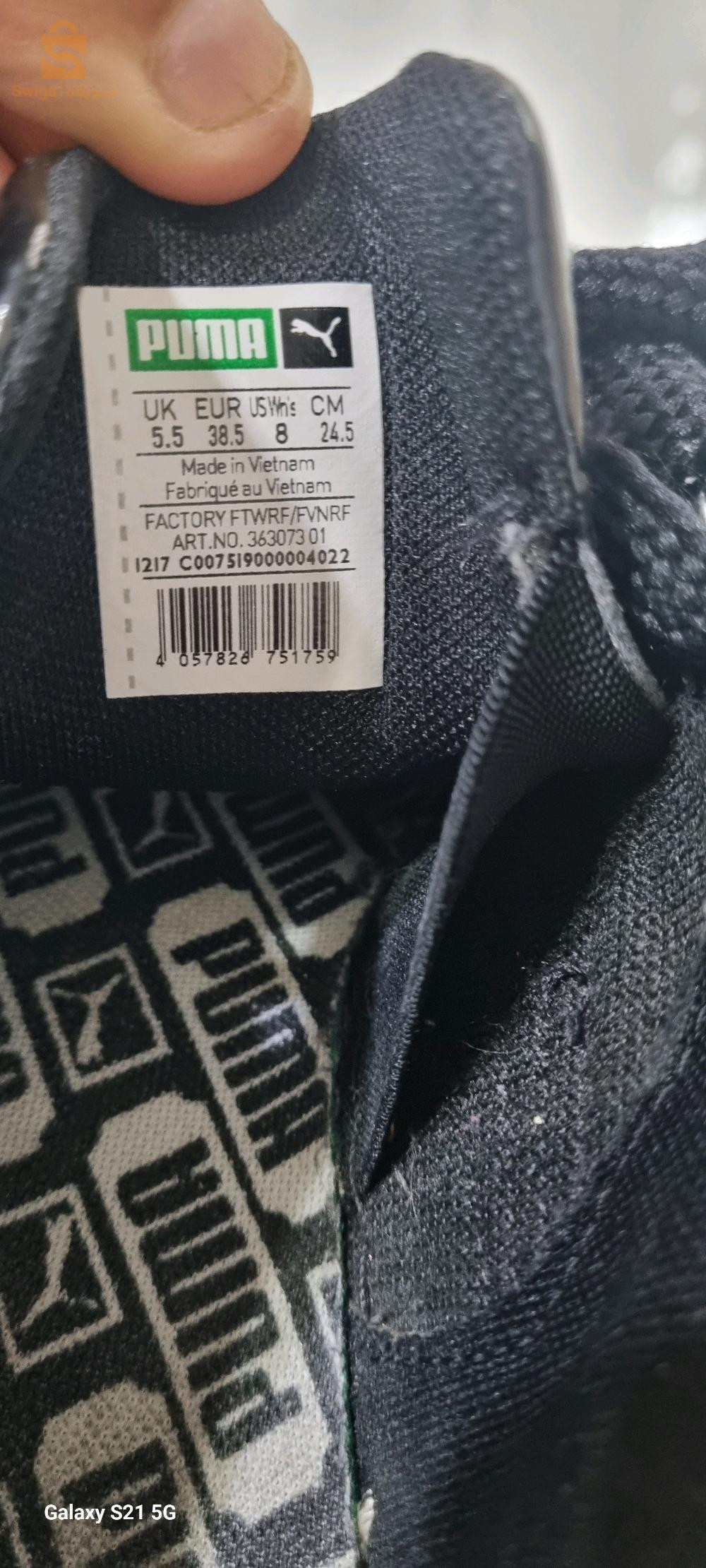 ،basket puma presque neuf