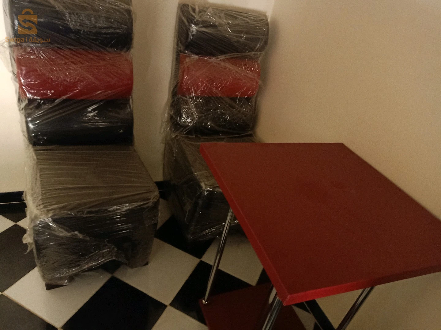 banquettes et tables